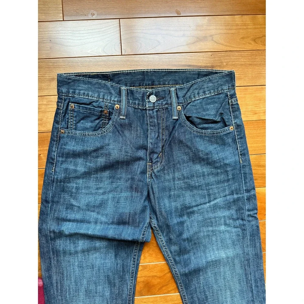 Levis 527 Slim Bootcut‎ Jeans Mens 31x30 Blue Denim Pants Medium Dark Wash